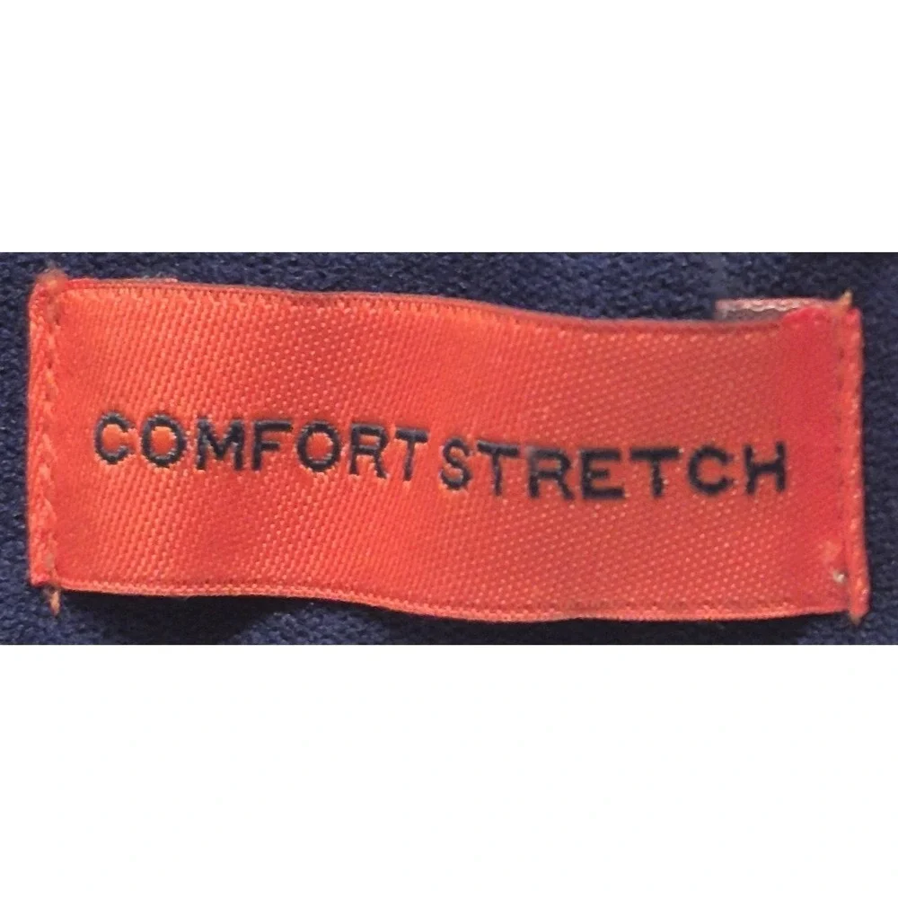 St Johns Bay Comfort Stretch men's gray chino shorts sz 32 flat front Cotton